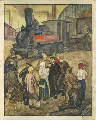 Рябичев Михаил Борисович. Эскиз «Лениниана»
